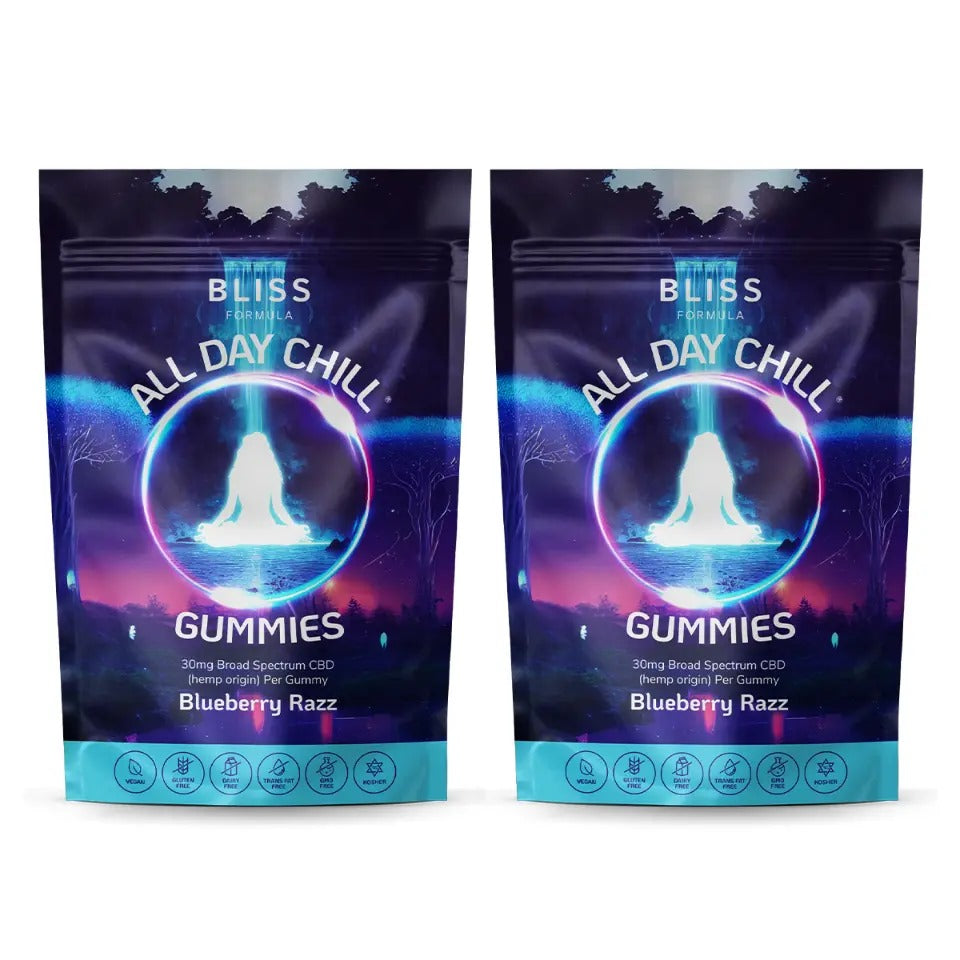 All Day Chill® Gummies 30 Pieces (900mg Broad Spectrum CBD) 2 x Pack