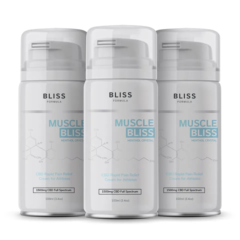 3 x Units - Muscle Bliss® (Sports Cream) 1500mg CBD at 100ml